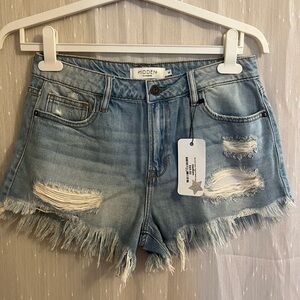 Distressed Jean Shorts